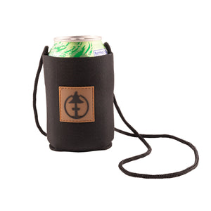 Crows Nest Coozie in Black Neoprene by Treefort Lifestyles.