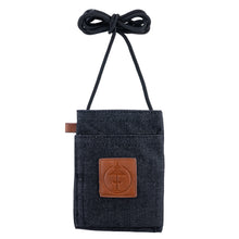 Load image into Gallery viewer, Black Denim Travelers Trunk by Treefort Lifestyles.