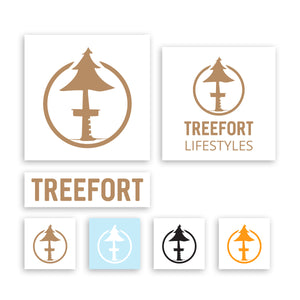 Tan vinyl sticker pack by Treefort Lifestyles