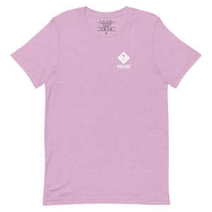 Employee Tee in Heather Prism Lilac by Treefort Lifestyles.