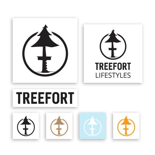 Black vinyl sticker pack by Treefort Lifestyles