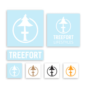 White vinyl sticker pack by Treefort Lifestyles