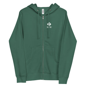 Dendro Zip Hoodie in Alpine Green by Treefort Lifestyles.