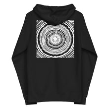 Load image into Gallery viewer, Dendro Zip Hoodie in Black (back) by Treefort Lifestyles.