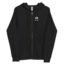 Load image into Gallery viewer, Dendro Zip Hoodie in Black by Treefort Lifestyles.