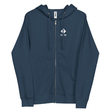 Load image into Gallery viewer, Dendro Zip Hoodie in Navy by Treefort Lifestyles.