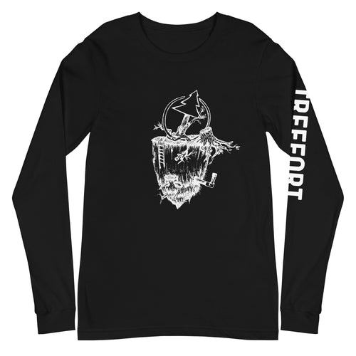 Schrock Long Sleeve shirt in Black by Treefort Lifestyles.